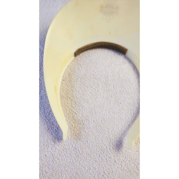 VTG 80s WAIKOLOA HAWAII Big Island ONE SIZE GOLF SUN VISOR Hat Hard Plastic Logo - Picture 5 of 7